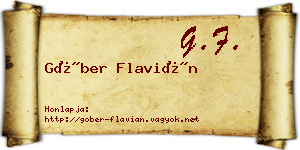 Góber Flavián névjegykártya